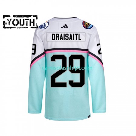 Camiseta Edmonton Oilers LEON DRAISAITL 29 2023 All-Star Adidas Branco Authentic - Criança